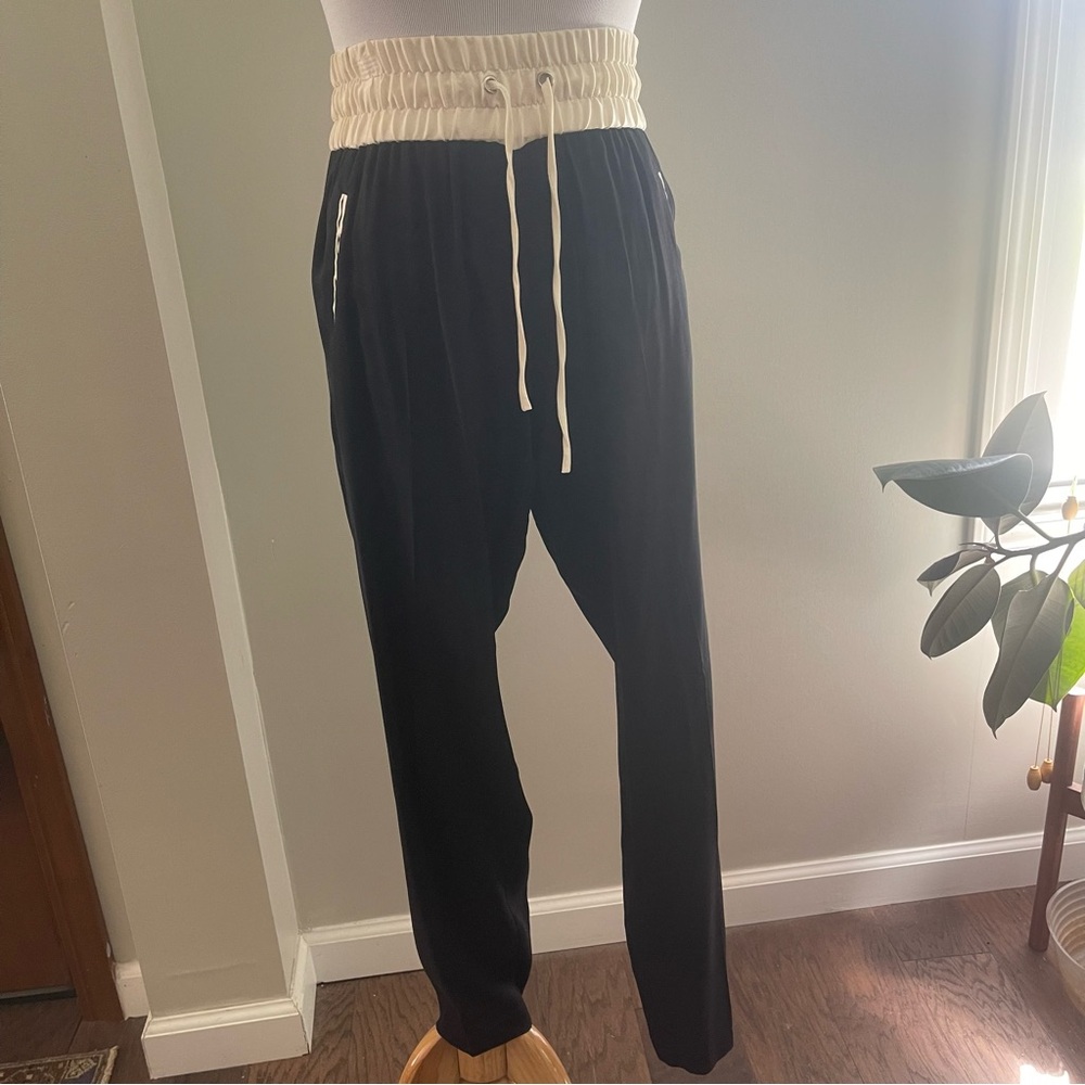 XS Rag & Bone Drawstring Silk Blend Trouser